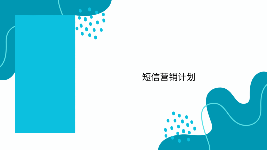 短信营销计划